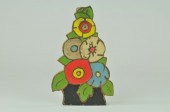 MODERNISTIC FLOWERS WITH WEDGE