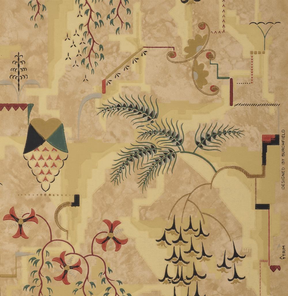 "MODERNISTIC" WALLPAPER, DESIGNED
