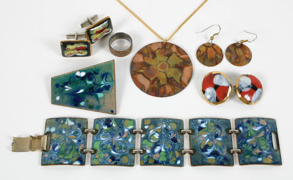 Modern/Mod enamel and copper