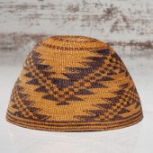 Modoc Polychrome Basketry Hat