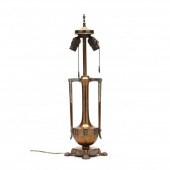 MOE BRIDGES, ART DECO LAMP BAS