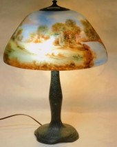 MOE BRIDGES ART GLASS LAMP WIT