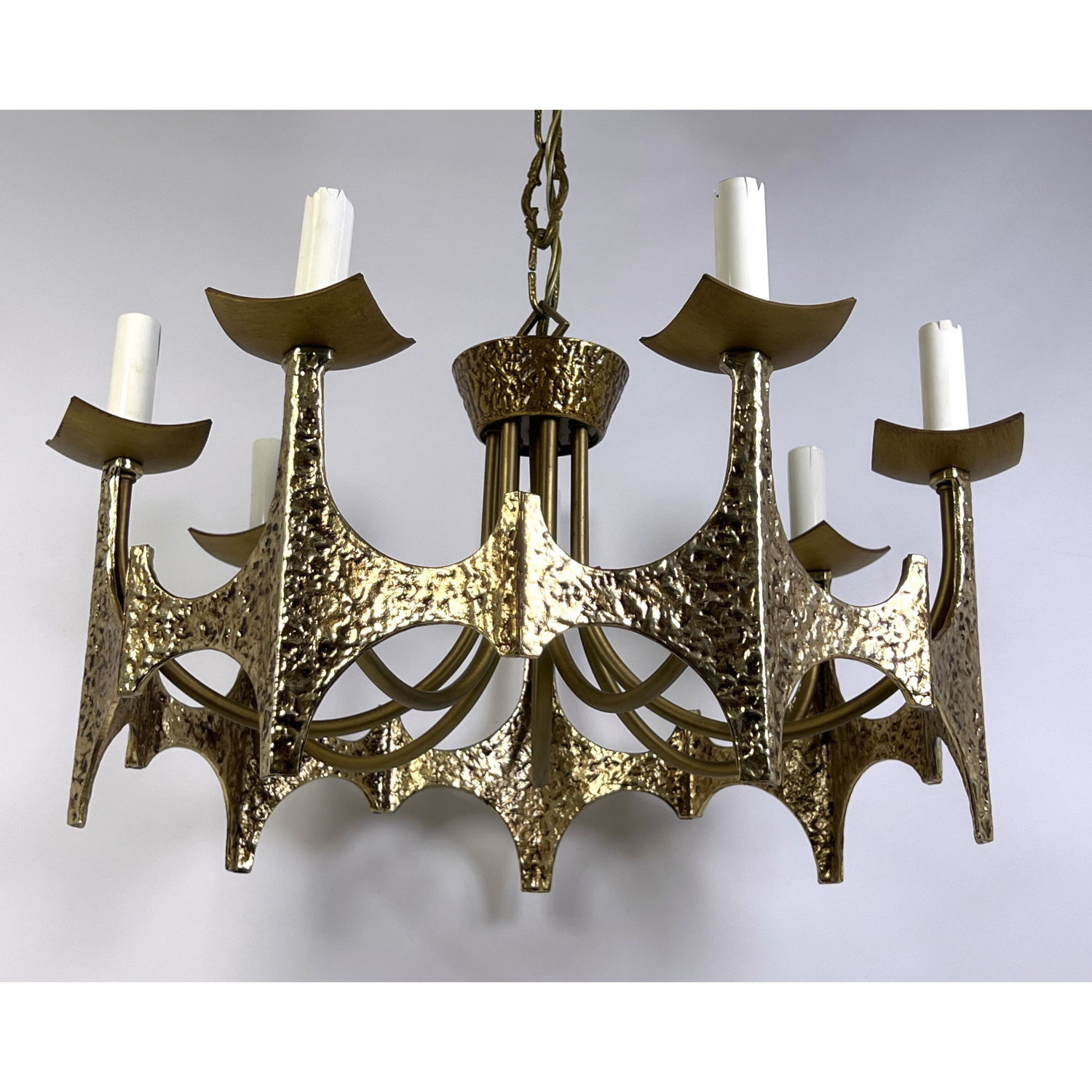 Moe Bridges Chandelier. Brutalist