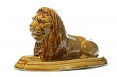 MOGADORE POTTERY LION.  Mogado