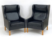 MOGENSEN STYLE LEATHER HIGHBAC