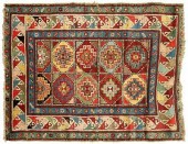 Moghan Kazak style rug, five p