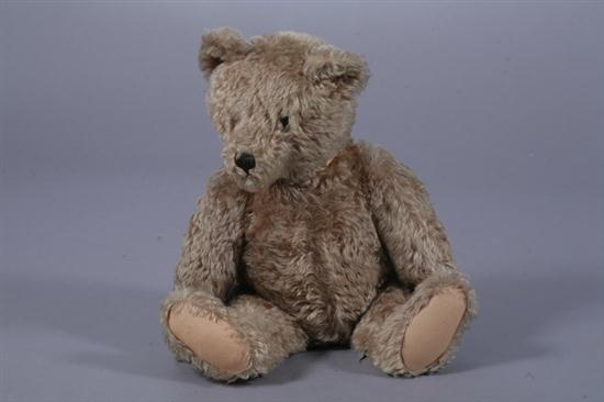 MOHAIR BEAR. 1950-60s. With growler