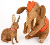 MOHAIR COVERED RABBIT, PLUSH E
