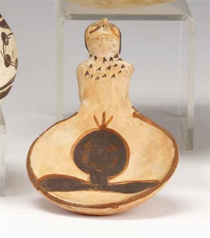 Mohave effigy dish with face handle