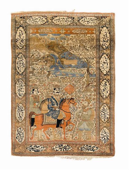 "Mohtashem" Kashan pictorial rug
