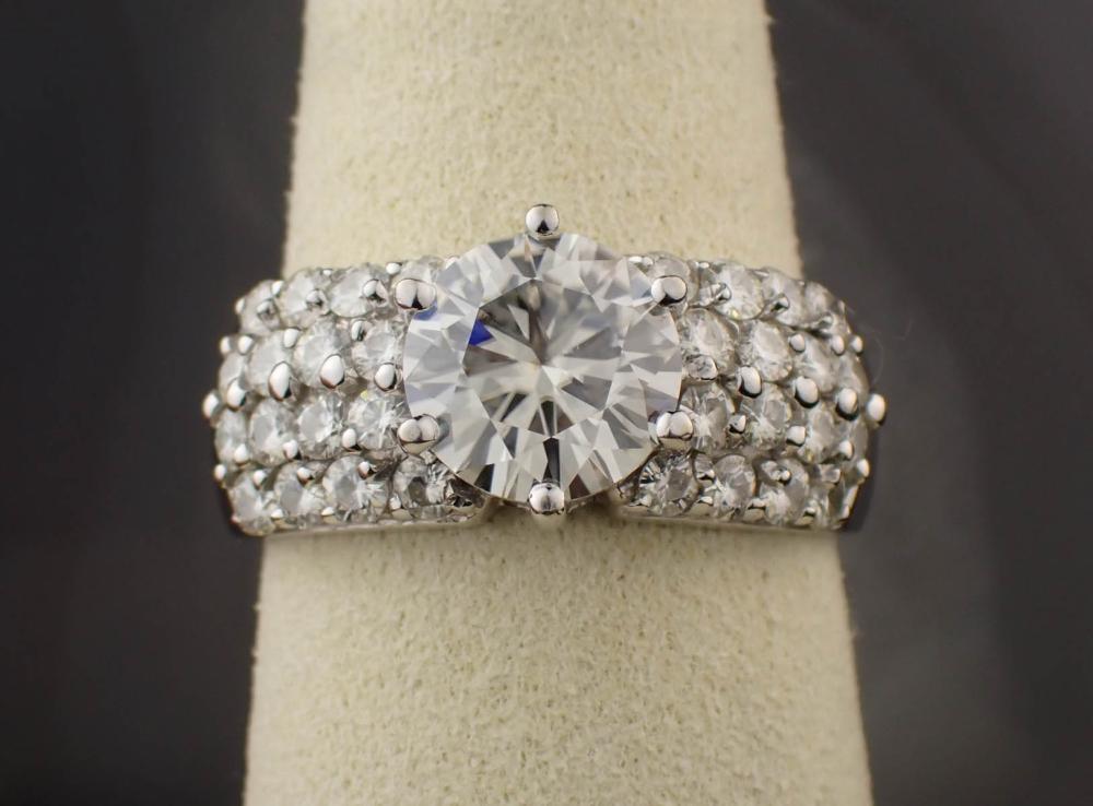 MOISSANITE AND FOURTEEN KARAT