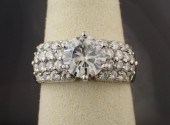 MOISSANITE AND FOURTEEN KARAT