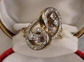 MOISSANITE, DIAMOND AND GOLD R