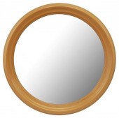 MOLDED CIRCULAR MAPLE WALL MIR