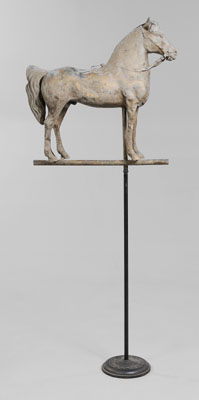 Molded Copper Horse Form
