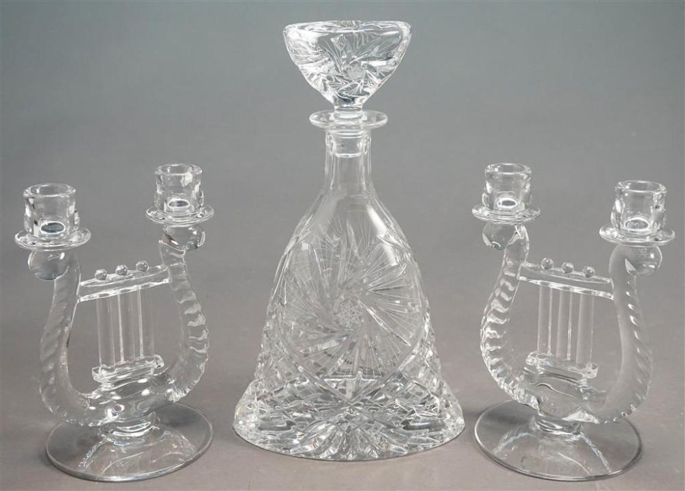 MOLDED CRYSTAL DECANTER AND A