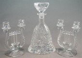MOLDED CRYSTAL DECANTER AND A