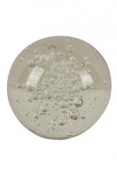 MOLDED GLASS ORB PAPERWEIGHTsi