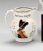 Molded polychromed pitcher