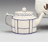 Molded salt-glazed porcelain