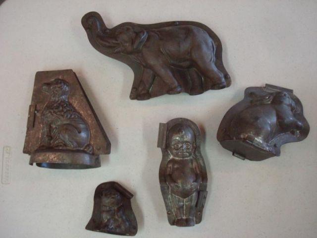 Molds. 5 Pieces. Elephant,