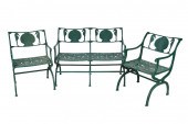 MOLLA: GREEN-PAINTED METAL PAT