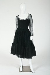 MOLLIE PARNIS BLACK SWISS DOT