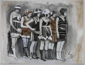 MOLLY DEE OIL ON CANVAS "BATHI