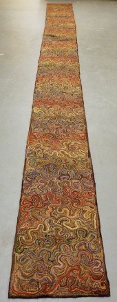 MOLLY NYE TOBY FOLK ART HOOKED