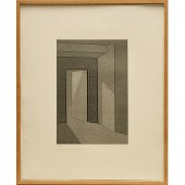 MON LEVINSON, AQUATINT ETCHING