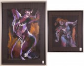MONA JONES CORDELL TWO ACRYLIC