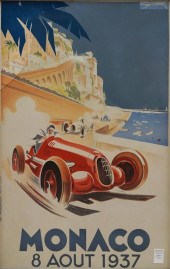 MONACO, 8 AOUT 1937, CHROMOLIT