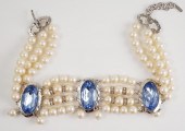 MONET RETRO TRIPLE STRAND FAUX