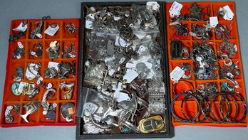 Money clips, pins, earrings,