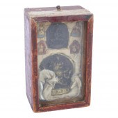 MONGOLIAN BUDDHIST PAINTED WOO