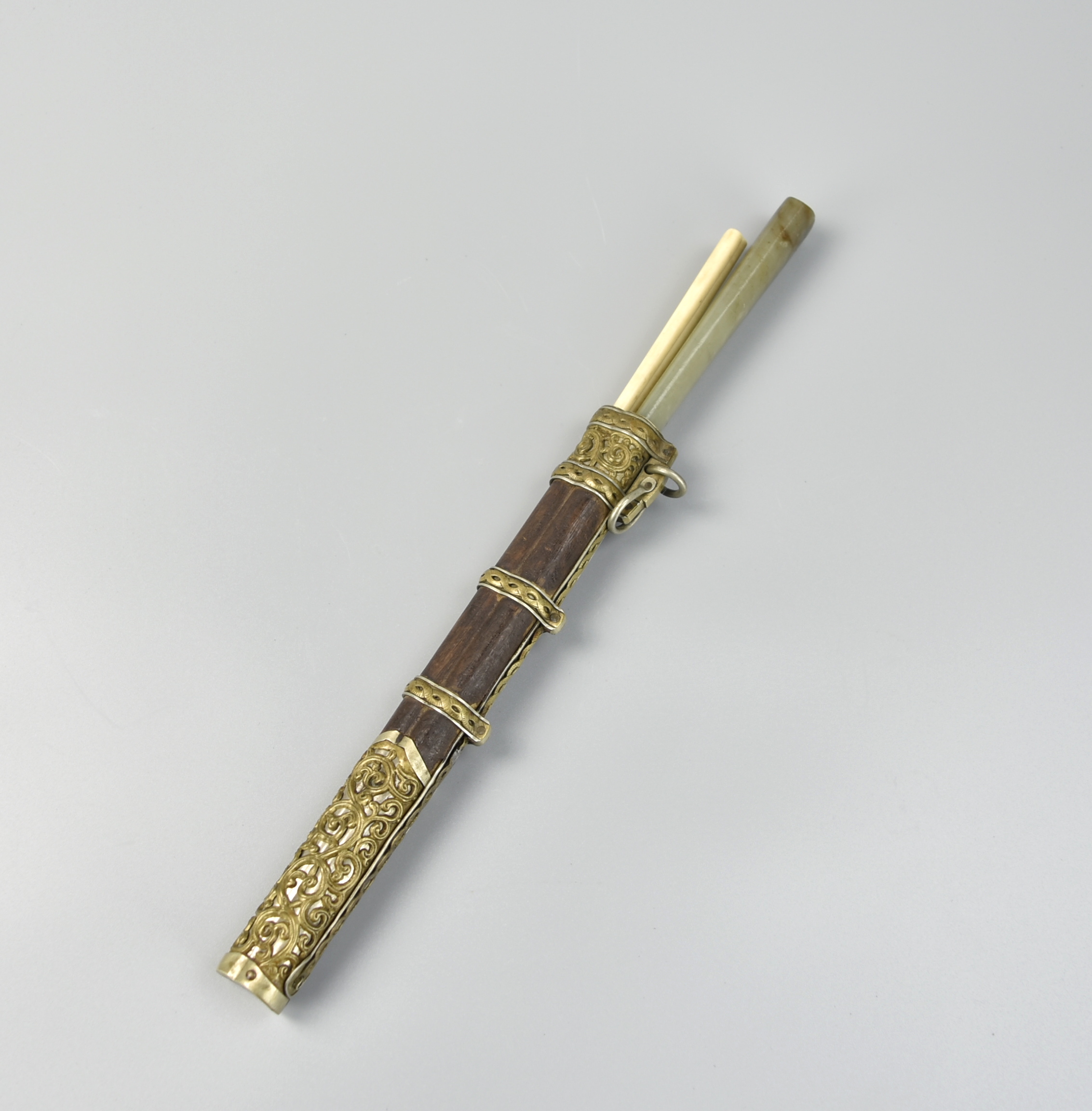MONGOLIAN KNIFE &CHOPSTICK SET W/