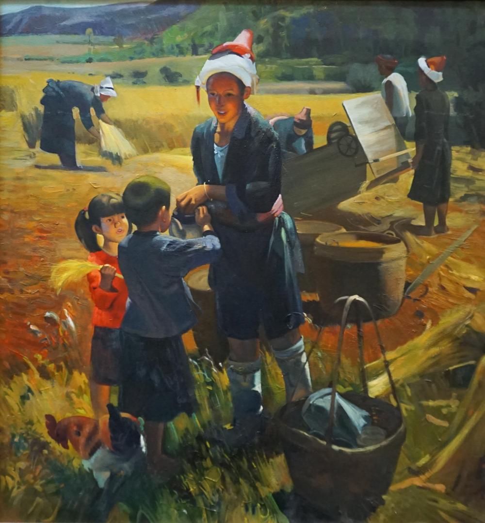 MONGOLIAN SCHOOL, FARMERS IN A