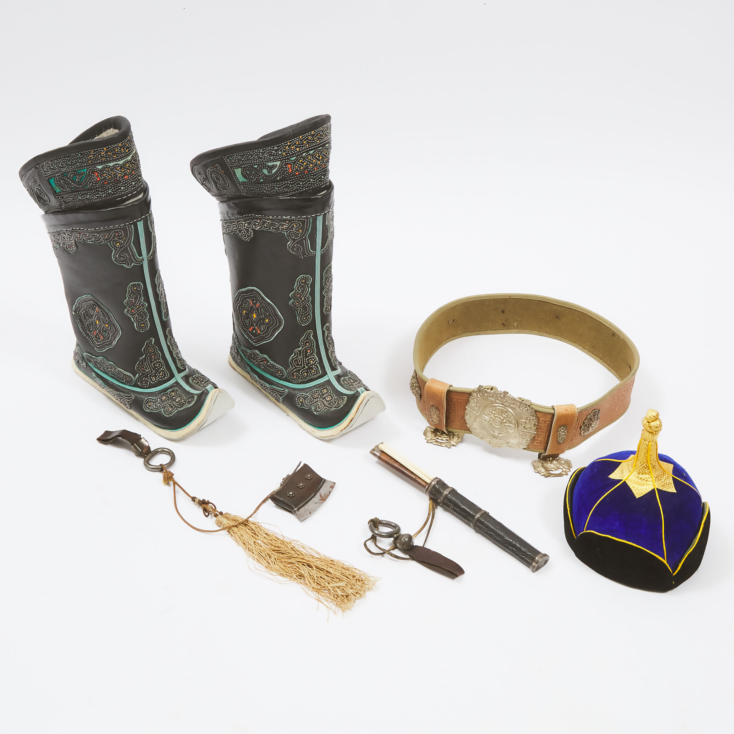 Mongolian Traditional Hat, Boots