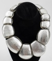 MONIES LUCITE WITH SILVER LEAF