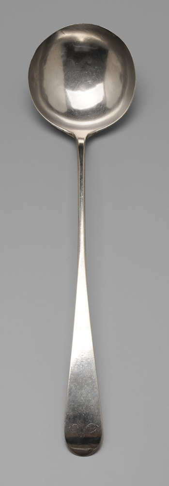 Monk Coin Silver Ladle downturned