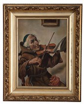 Monk Musician by Keller Keller