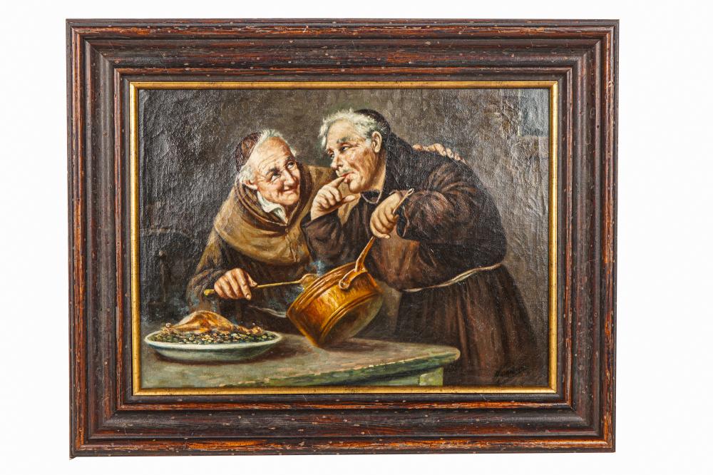 MONKSoil on canvas Condition: