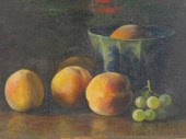 MONOGRAMMED FRUIT STILL LIFE,