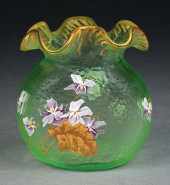 MONT JOYE ART GLASS VASE<br>A