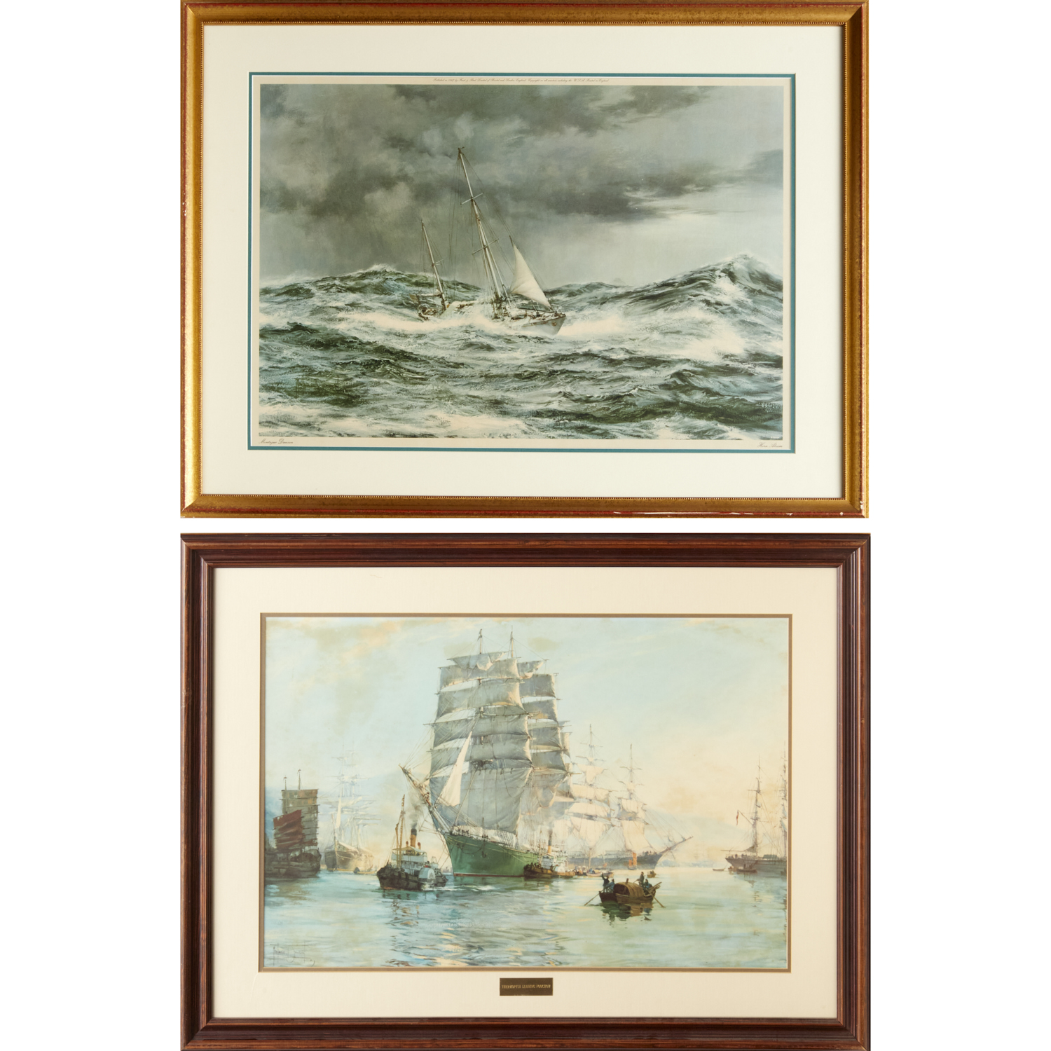 MONTAGUE DAWSON, (2) LITHOGRAPHS