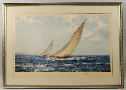 MONTAGUE DAWSON "SAILBOATS"
