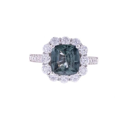 MONTANA SAPPHIRE DIAMOND & 18K