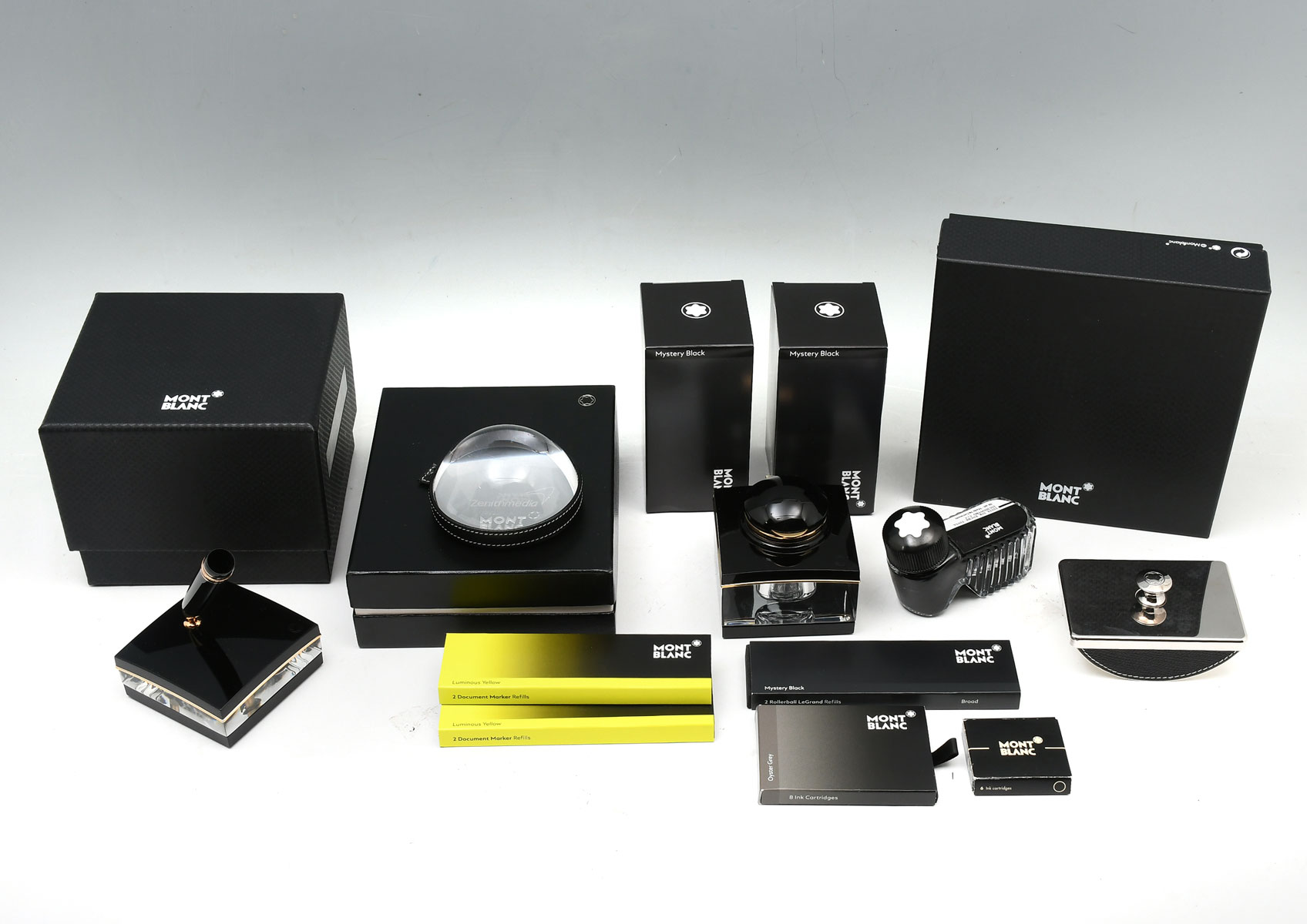 MONTBLANC DESK SET & INK