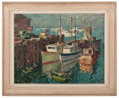 Monterey Boats by Impressionis