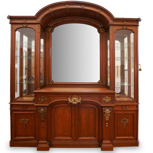 MONUMENTAL 19TH CENT. OAK WOOD
